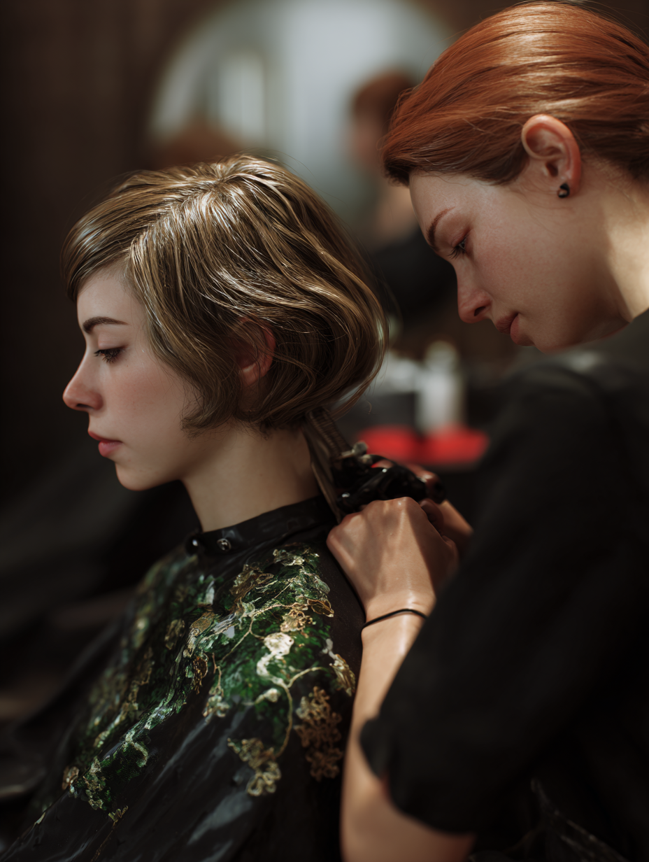 Salon detail portrait